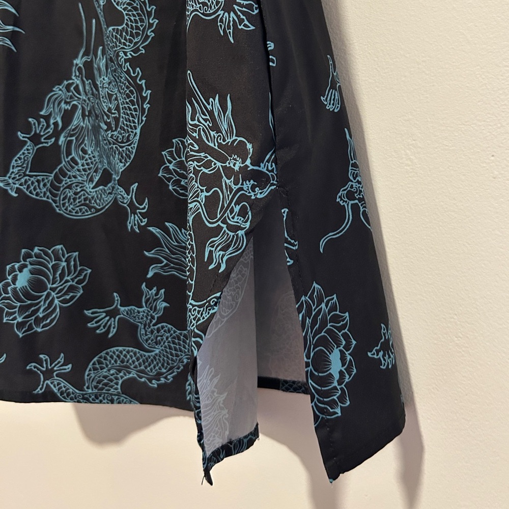 Black Dragon Mini Shift Dress - Picture 4 of 13